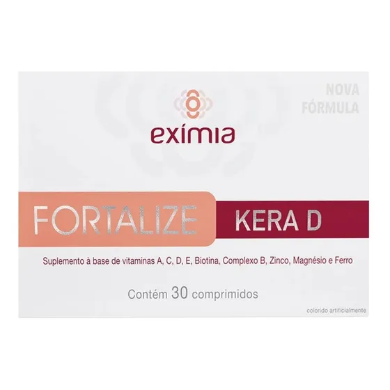 Suplemento Para Cabelos E Unhas - Exímia Fortalize Kera D 