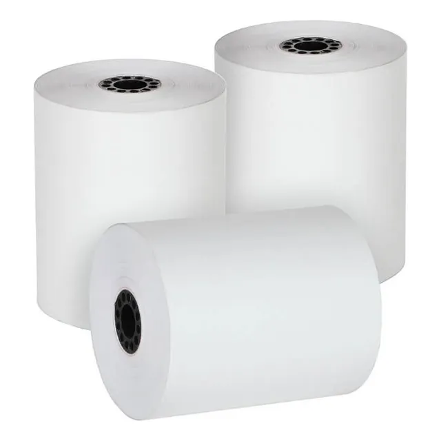 50 Rollos Papel Termico Miniprinter 57x40 Color Blanco 55 g Pctecmx