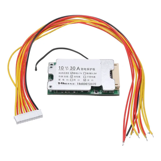 Placa Carga Bms 10s Batería 18650 Serie 36v 42v 30a  Emn