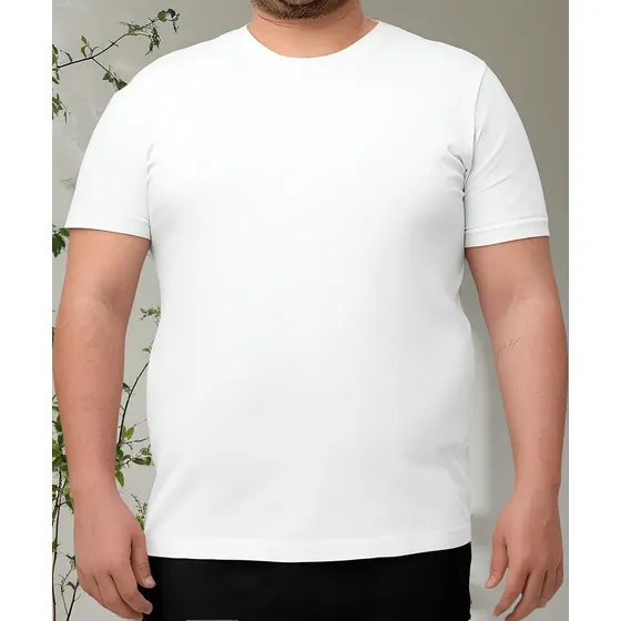 Camiseta Masculina Tamanho Especial 100% Algodão Plus Size