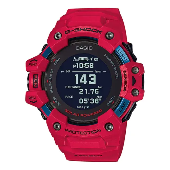 Relógio Casio G-shock Squard Gbd-h1000-4dr Moni Cardi E Gps