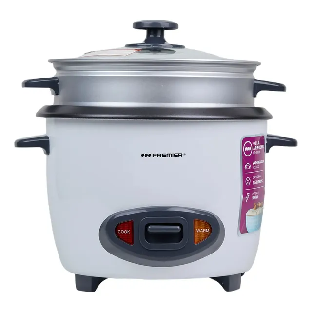 Olla Arrocera Con Vaporera 1500 Ml 500w Premier