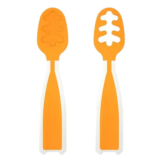 Juego De Cucharas Para Dentición De Bebés Amarillo Blw Úpale