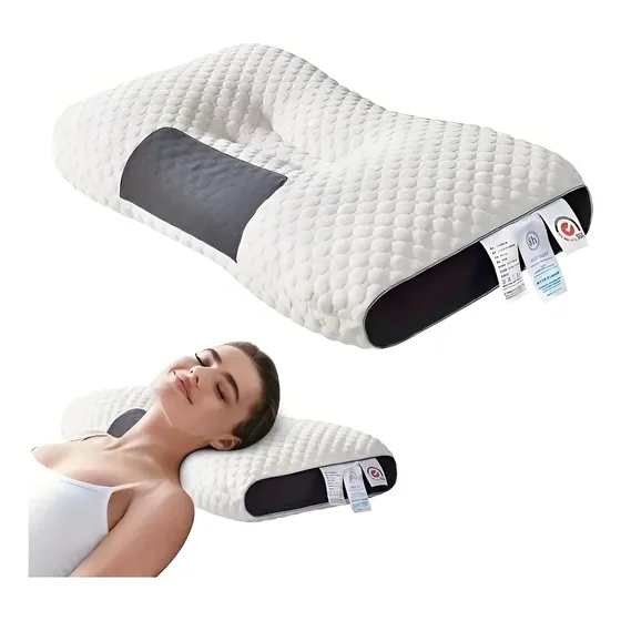 Almohada Ergonómica 3d Ortopédica Para Cuello Y Cervical