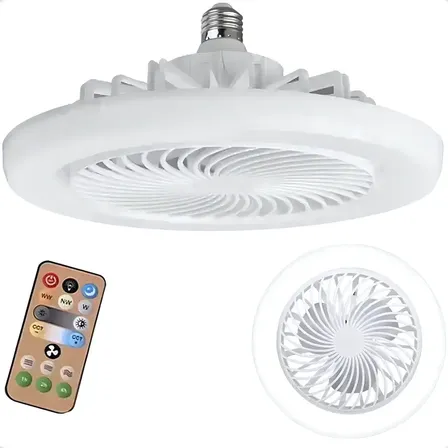 Ventilador de Teto LED com Controle Remoto 30W Bivolt Luz Branco-frio