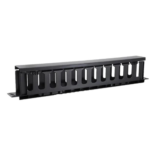 Organizador De Cable Horizontal Para Rack, Plastico, Un Lado
