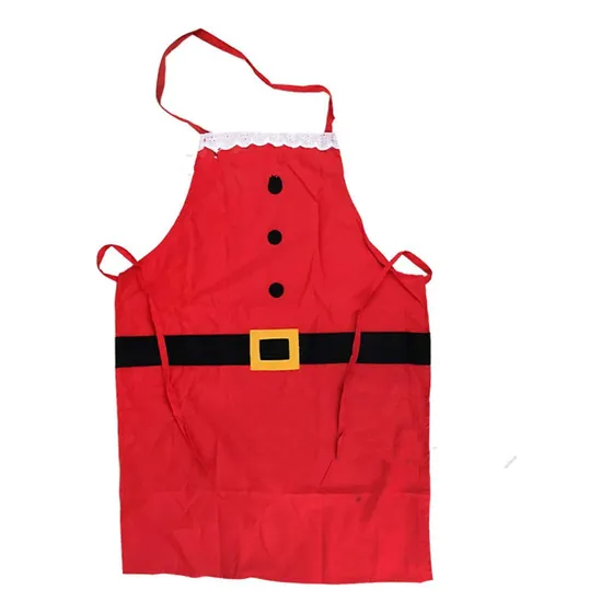 Delantal Navidad Rojo Papa Noel Para Feliz Cocina Familiar