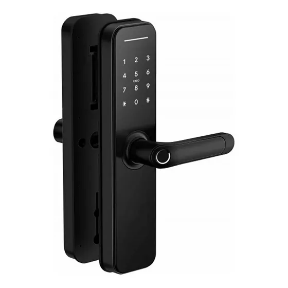 Cerradura Smart Y1811 Tuya Con Huella Tag Codigo Wifi Dimm Color Negro