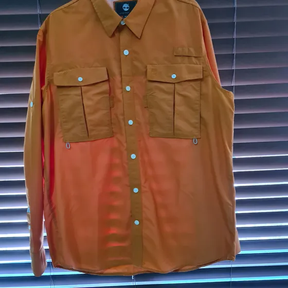 Camisa Hombre Timberland Out And Back Ii Amarillo Larga