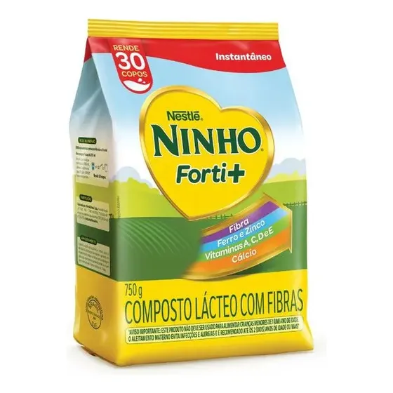 Composto lácteo Ninho Forti+ Instantâneo em pó sacola 750g Nestlé