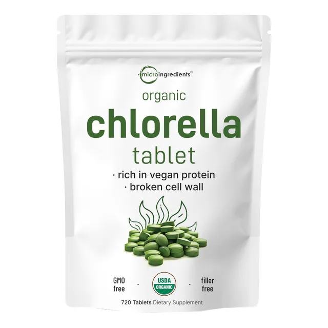 Suplemento De Microingredientes: Clorella Orgánica 3000 Mg 7
