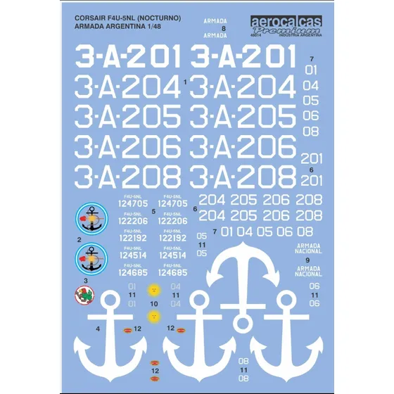 Hobbyboss-1/48 Chance Vougth Corsair F-4u-5-c/calcas Armada