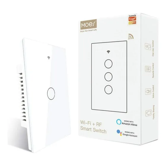 Interruptor De Luz Wifi Tactil 1c | Tuya Smart | Domótica