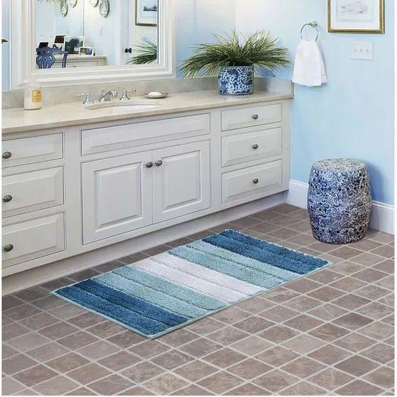Alfombra Baño Poliester Microfibra Antideslizante Suave 20.0