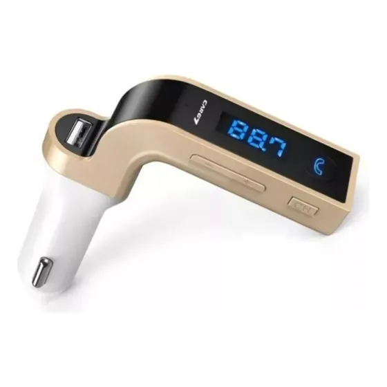 Receptor Bluetooth Cargador Usb Auto Fm Manos Libres Carg7 C