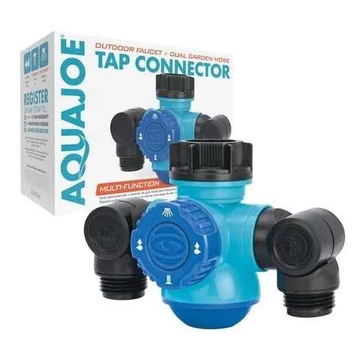 Aqua Joe Sji-mfga2 Grifo Multifuncion Parexterior Doble