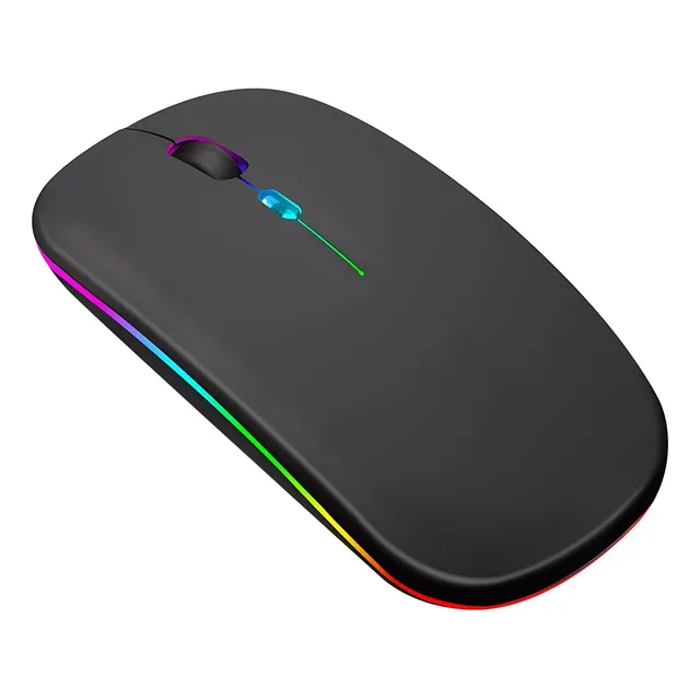 Ratónes Mouse Inalámbrico Recargable Silencio Led Ajusta Dpi