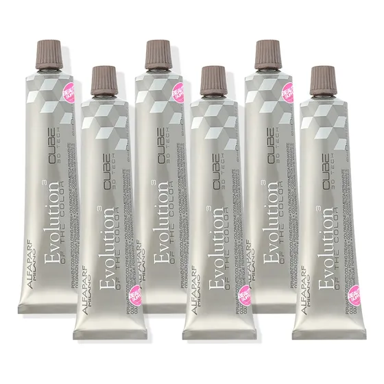  Pack 6 Tintas Alfaparf Evolution Color 60ml Tonos Variados