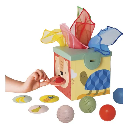 Caja Mágica Taf Toys Estimulación Infantil Bolas Trapitos Ub