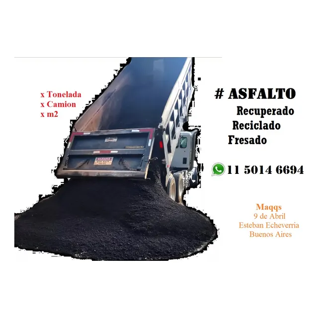 Asfalto Fresado Reciclado Recuperado Pavimento Frio Mejorado