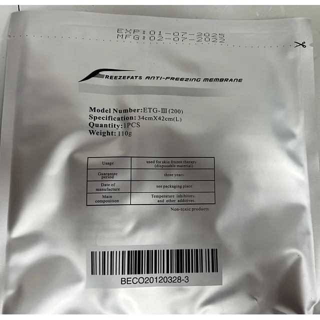 20 Membranas Anticongelante Criolipolisis/crioterapia (x20)