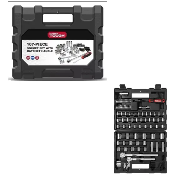 Kit De Herramientas Mecánicas Sae Hyper Tough 113pcs Xchws C