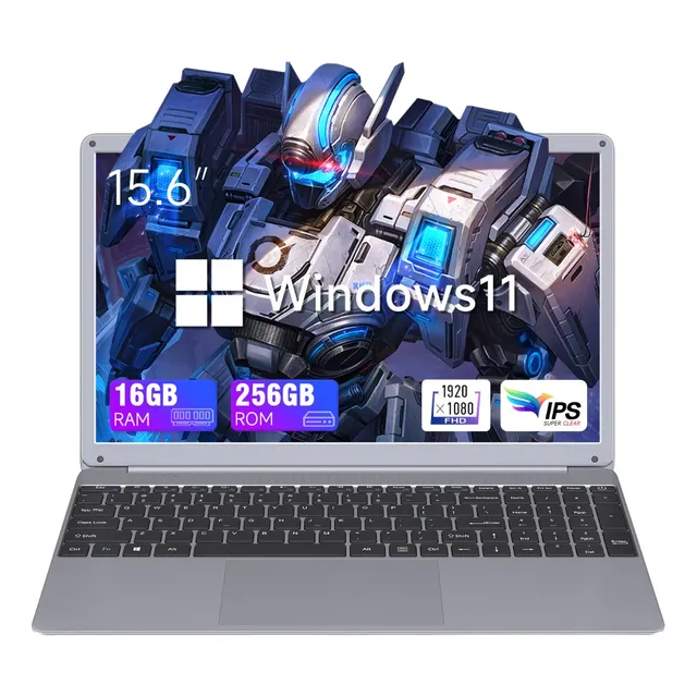 15.6 Laptops Intel Core I3-5005u 16gb+256gb Ssd Win11 Pro Color Gris