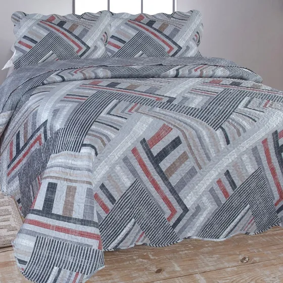 Colcha Cobre Leito Ultrasonic Queen 260x240 Dupla Face
