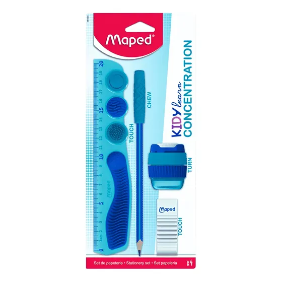 Kit De Material Escolar Kidy Learn Concentração 4 Pcs Maped