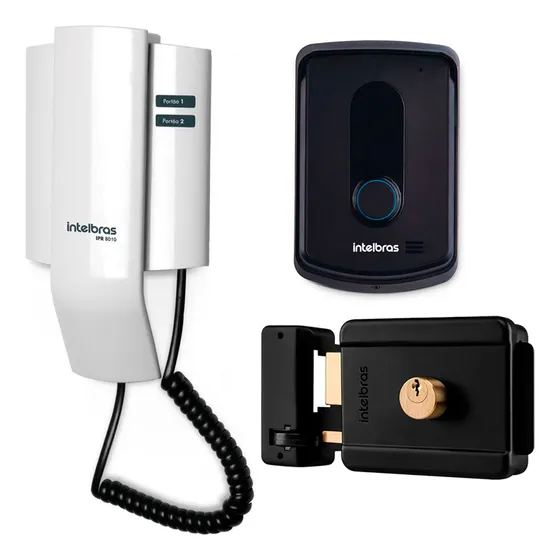 Kit Porteiro Interfone Ipr 8010 Intelbras + Fx 500 Intelbras