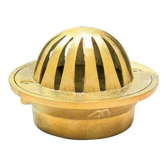 Rejilla Rejillon Cúpula Desagüe 4 Pulgadas De Bronce