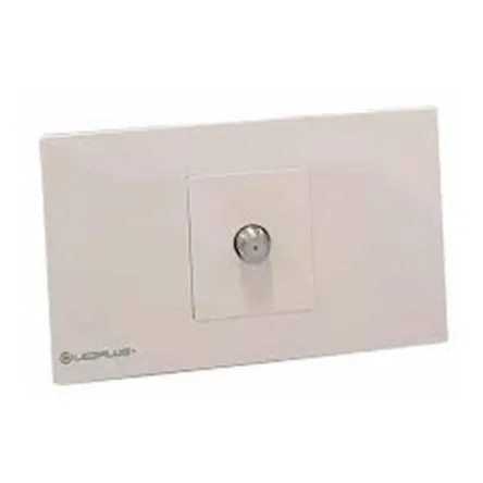 Toma Tv Coaxial / Blanco / Nova