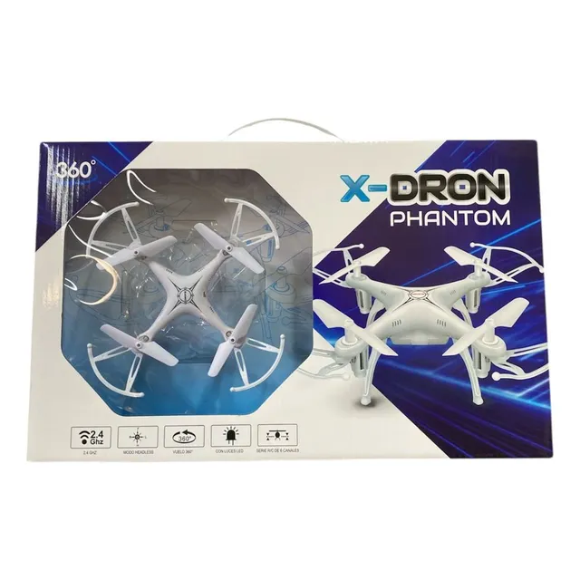Mini Dron Phantom Con Luces Led 2-4 Ghz