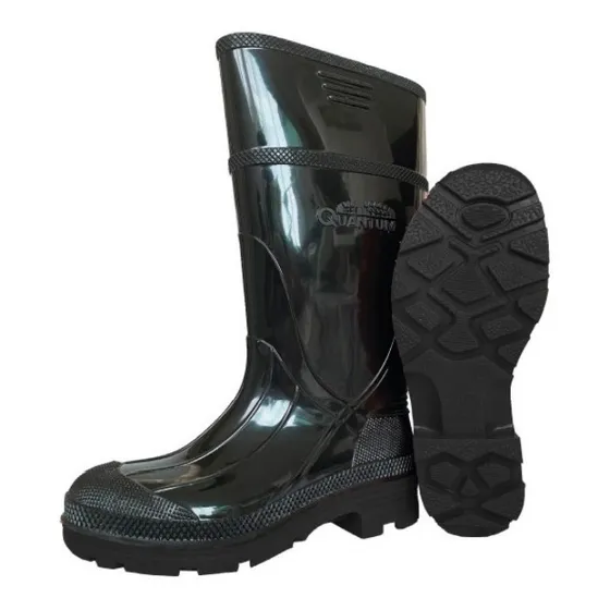 Bota Pvc O Hule. Negra Caña Larga. Con Y Sin Puntera.
