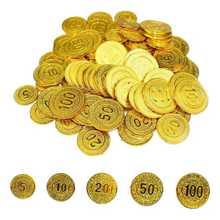 Hh Monedas De Oro Pirata Oro 2,5-3,7 Cm Oro 2,5-3,7 Cm Hh Monedas De Oro Pirata Oro 2,5-3,7 Cm Oro 2,5-3,7 Cm