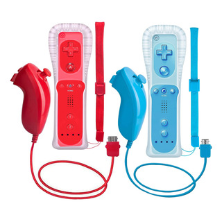 2 Pacotes De Controle Wii E Nunchuck Para Console Wii E Wii 2 Pacotes De Controle Wii E Nunchuck Para Console Wii E Wii