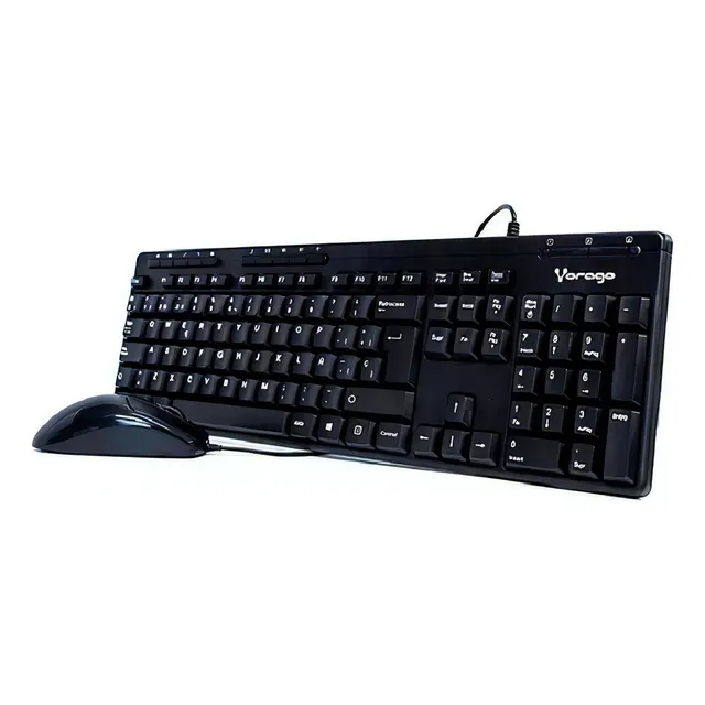 Kit Teclado Y Mouse Alambrico Usb Pc Multimedia Vorago Km104