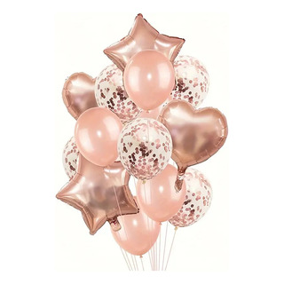 14pz Juego De Globos Con Lentejuela Y Estrellas De Fiesta 14pz Juego De Globos Con Lentejuela Y Estrellas De Fiesta