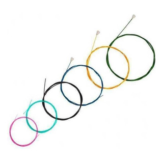 Conjunto De 4 De Violão Folk Multi Colorido De Nylon Para Conjunto De 4 De Violão Folk Multi Colorido De Nylon Para