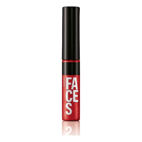 Natura Faces Batom Líquido Super Brilho Vermelho Love