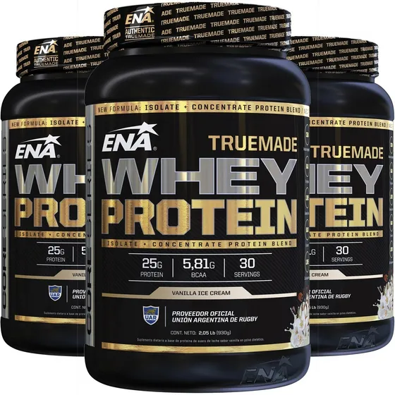 3 Kilos Pura Proteina Premium Whey Ena Crecimiento Muscular