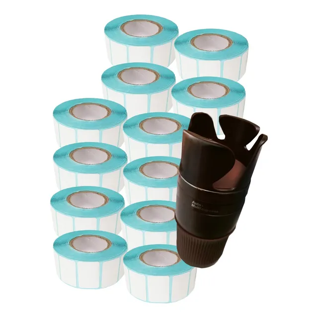 12 Rollo Etiquetas Térmicas Directas 30x20mm Y 40x30mm