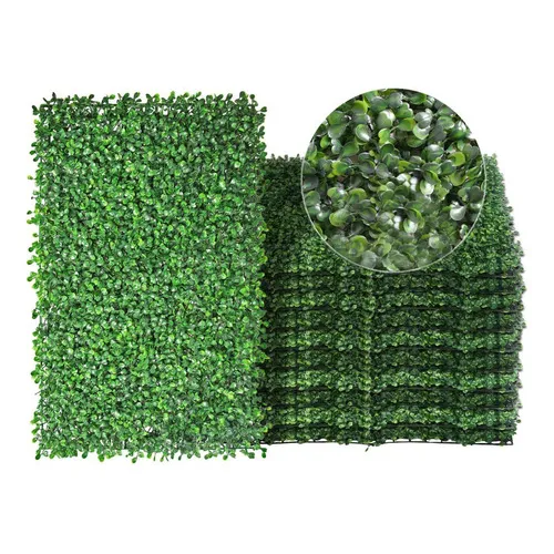 Jardinmania Fin tapete follaje artificial jardín vertical 40x60cm x 10 unds color verde