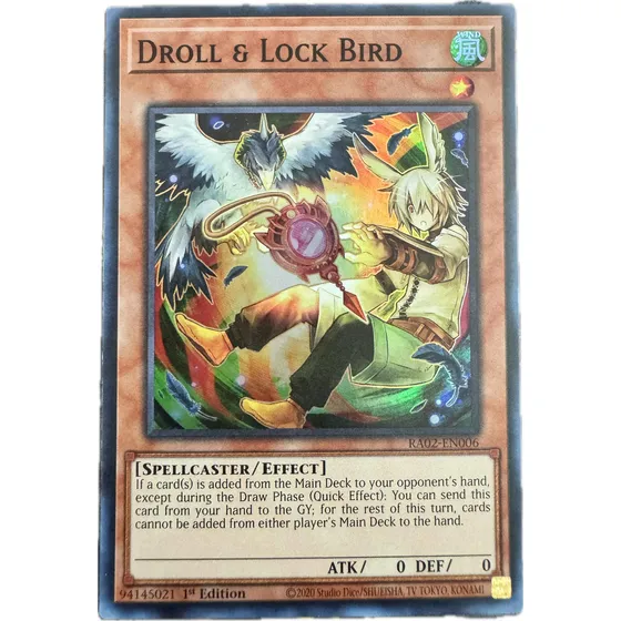 Droll & Lock Bird Pose Alterna Ra02-en006 Yugioh Tcg