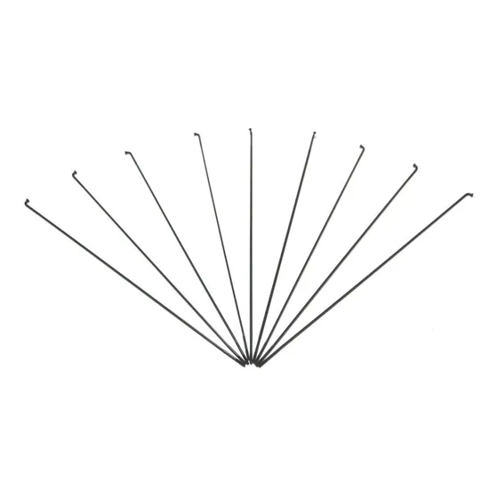 Rayos Bicicleta Competicion Chatos Negros 302 Mm X 2 Mm
