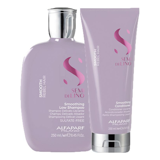 Kit Alfaparf Sdl Smooth - Shampoo 250ml+condicionador 200ml Kit Alfaparf Sdl Smooth - Shampoo 250ml+condicionador 200ml