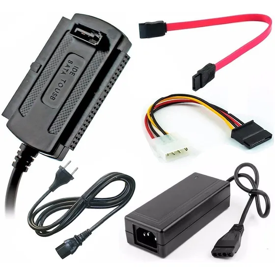 Adaptador De Usb 2.0 A Ide Sata 2.5'' 3.5'' Con Fuente ®