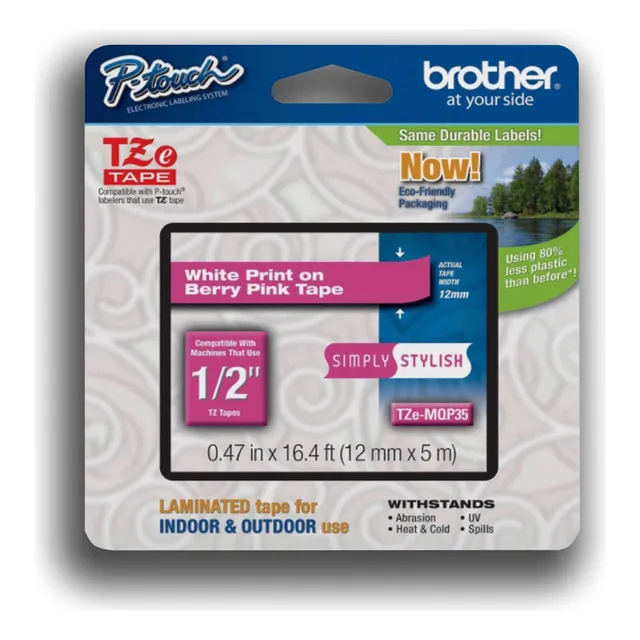 Cinta Brother Tze-mqp35 Blanco/rosa Blanco