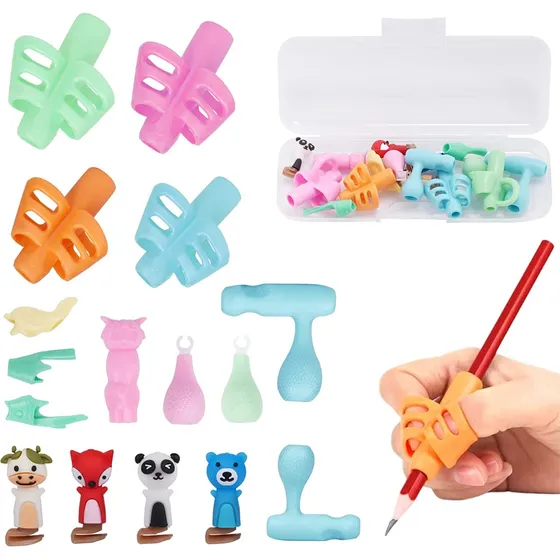 16 Kit Agarres Para Lápices Niños Corrector De Escritura