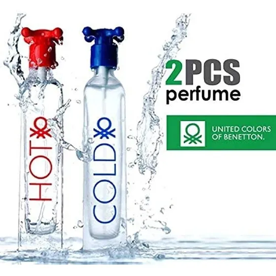 Perfume Hoy Y Cold De Benetton Duo Pack 2 Piezas Certificada